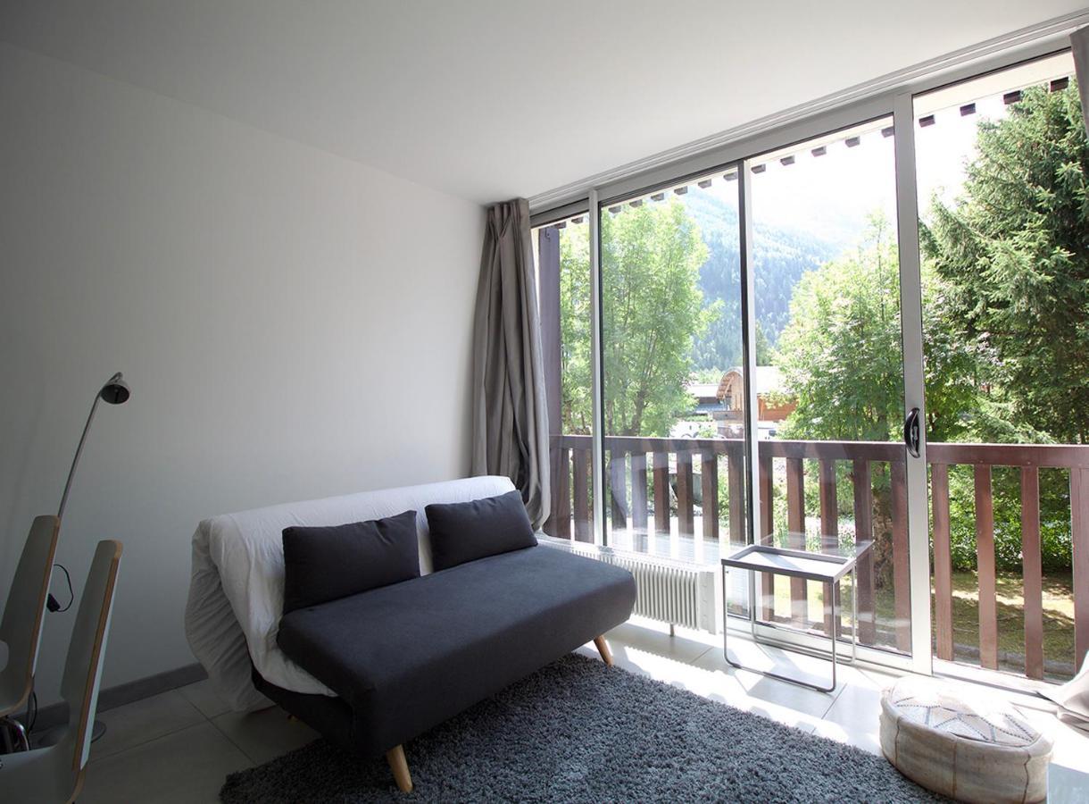 Studio Lumineux Avec Vue Sur Le Massif Du Mont-Blanc Chamonix Exteriör bild